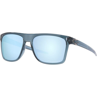 Oakley Leffingwell, Crystal Black/ Prizm Deep Water Polarised Lenses