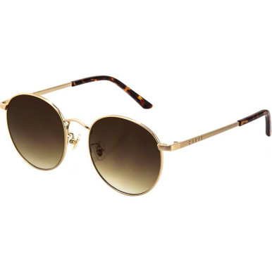 Heidi - Brushed Gold/Brown Gradient Lenses