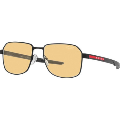 Prada Linea Rossa PS54WS - Matte Black/Orange Photochromic Lenses