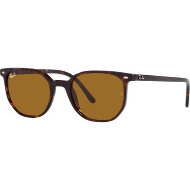 Ray-Ban Elliot RB2197, Havana/Brown Glass Lenses 50 Eye Size