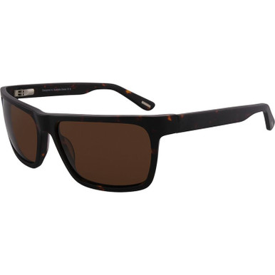 Dante - Matte Demi/Brown Polarised Lenses