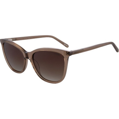 Rialta - Crystal Brown/Brown Gradient Polarised Lenses