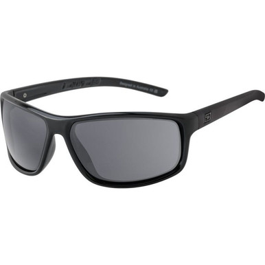 Dirty Dog Zero - Shiny Black/Grey Polarised Lenses