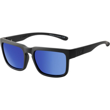 Dirty Dog Spectal - Satin Black and Grey/Blue Mirror Polarised Lenses