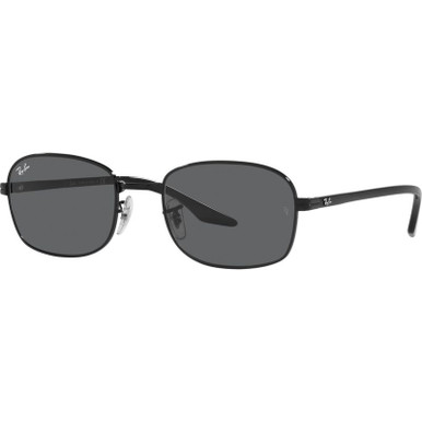 Ray-Ban RB3690, Black/Dark Grey Glass Lenses 51 Eye Size