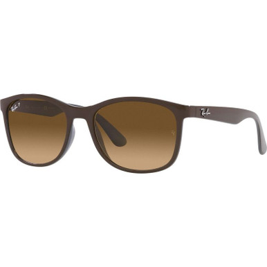 RB4374 - Brown and Grey/Brown Gradient Polarised Glass Lenses