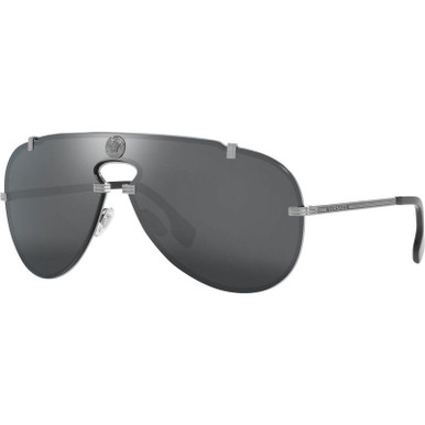 Versace VE2243, Gunmetal/Grey and Black Mirror Lenses