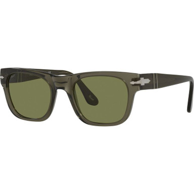 PO3269S - Opal Smoke/Light Green Glass Lenses 52 Eye Size