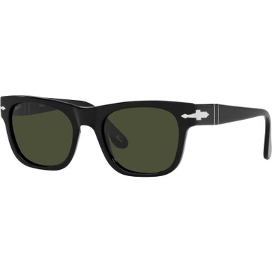 PO3269S - Black/Green Glass Lenses 52 Eye Size