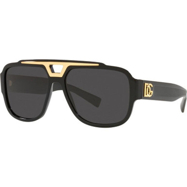 Dolce & Gabbana DG4389F - Black/Dark Grey Lenses