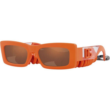 DG6173 - Orange Rubber/Orange and Brown Metallic Lenses