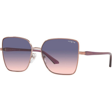 Vogue Eyewear VO4199S - Pink Gold/Pink and Blue Gradient Lenses