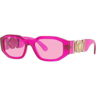 Versace VE4361 - Transparent Fuchsia/Fuchsia Lenses