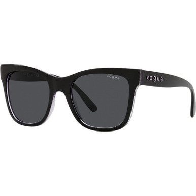 Vogue Eyewear VO5428S, Top Black and Serigraphy/Dark Grey Lenses