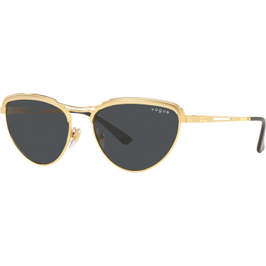 Vogue Eyewear VO4236S, Top Sand and Gold/Dark Grey Lenses