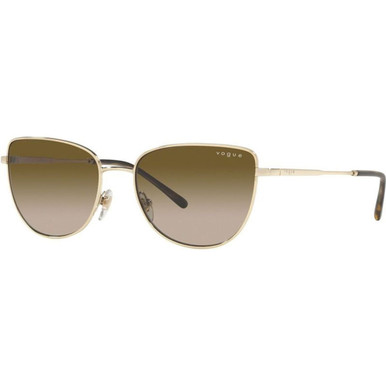 Vogue Eyewear VO4233S - Pale Gold/Brown Gradient Lenses