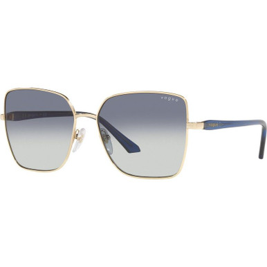 Vogue Eyewear VO4199S, Pale Gold/Grey and Dark Blue Gradient Lenses