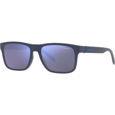 Bandra AN4298 - Matte Navy Blue/Dark Grey Water Mirror Polarised Lenses