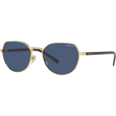 Vogue Eyewear VO4242S, Gold/Dark Blue Lenses