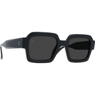 Raen Mystiq - Crystal Black/Dark Smoke Polarised Lenses