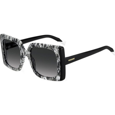 Missoni MIS0089/S - Black Pattern/Dark Grey Gradient Lenses