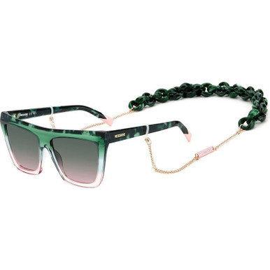 Missoni MIS0087/N/S, Green Pink Havana/Green Pink Gradient Lenses