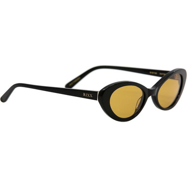 Rixx Eyewear Lafayette - Black/Sunrise Yellow Lenses
