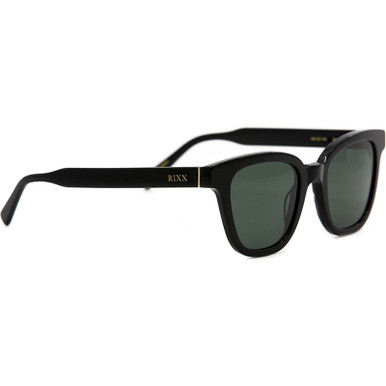 Rixx Eyewear Grand - Black/Green Polarised Lenses