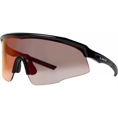 Liive Chisel Safety - Matte Xtal Smoke/Red Mirror Lenses