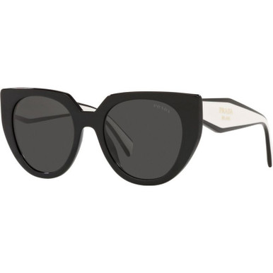 Prada PR14WSF - Black Talc/Dark Grey Lenses