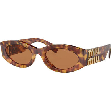 Miu Miu 11WS, Havana/Brown Lenses