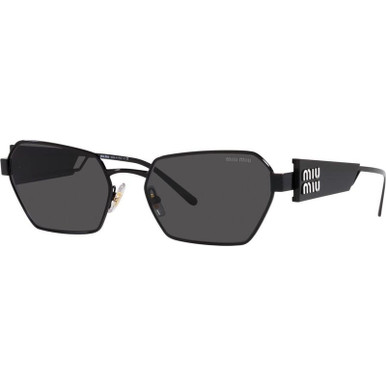 Miu Miu 53WS, Black/Dark Grey Lenses