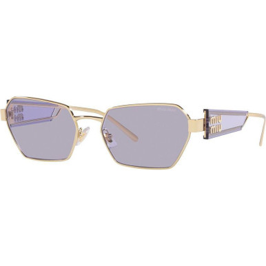 Miu Miu 53WS - Pale Gold/Violet Lenses