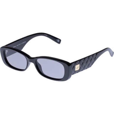 Le Specs Unreal!, Black Quilted/Smoke Tint Lenses