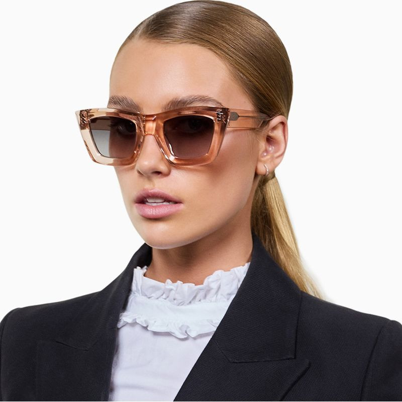 Valley Eyewear Soho Transparent Pink/Black Polarised Zip