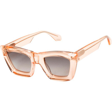 Valley Eyewear Soho, Transparent Pink/Black Gradient Polarised Lenses