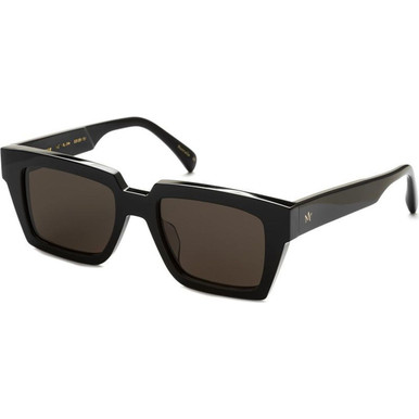 AM Eyewear Lukie Large - Black/Smoke Polarised Lenses