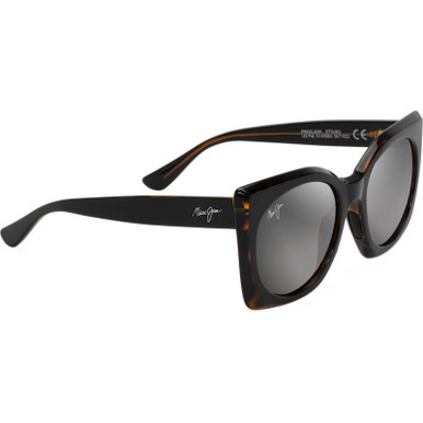 Maui Jim Pakalana, Black and Tortoise/Neutral Grey Glass Polarised Lenses