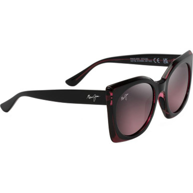 Maui Jim Pakalana - Black Cherry and Raspberry/Maui Rose Glass Polarised Lenses