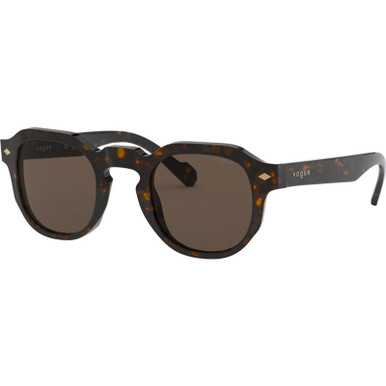 Vogue Eyewear VO5330S - Dark Havana/Dark Brown Lenses