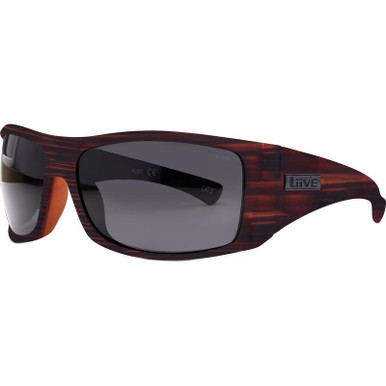 Liive Royboy - Black Wood/Grey Polarised Lenses