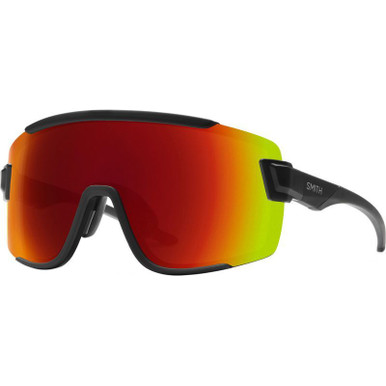 Wildcat - Matte Black/Chromapop Red Mirror Lenses