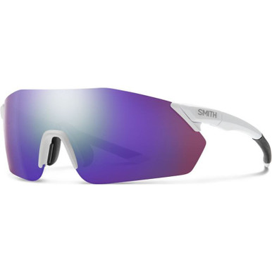 Smith Reverb, Matte White/Violet Chromapop Mirror Lenses