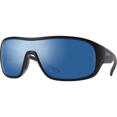 Spinner - Matte Black/Chromapop Blue Mirror Polarised Lenses