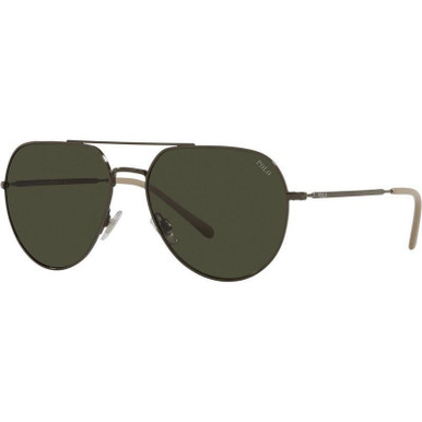 Polo Ralph Lauren PH3139 - Shiny Defender Green/Dark Green Lenses