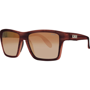 LXD Scholz - Matte Stripe Brown/Brown Photochromic Polarised Glass Lenses