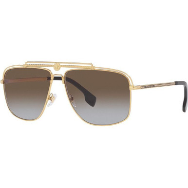 Versace VE2242, Gold/Grey Brown Gradient Lenses