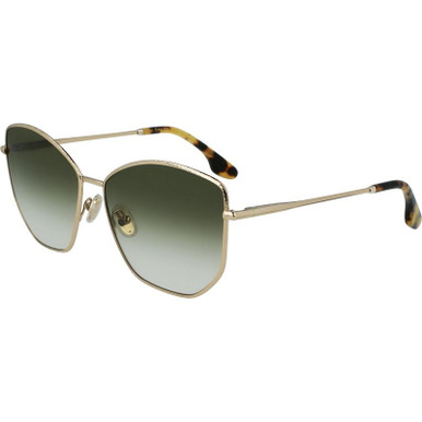 Victoria Beckham VB225S - Gold/Khaki Gradient Lenses