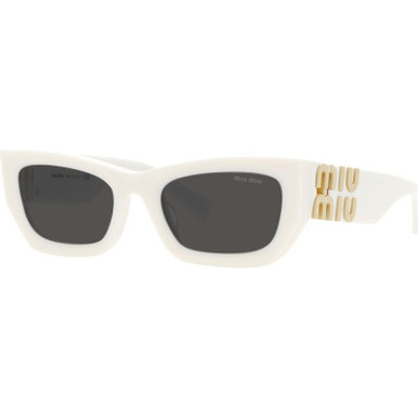 Miu Miu 09WS - White/Dark Grey Lenses