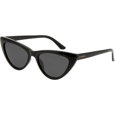 Carve Carrie, Gloss Black/Dark Grey Polarised Lenses